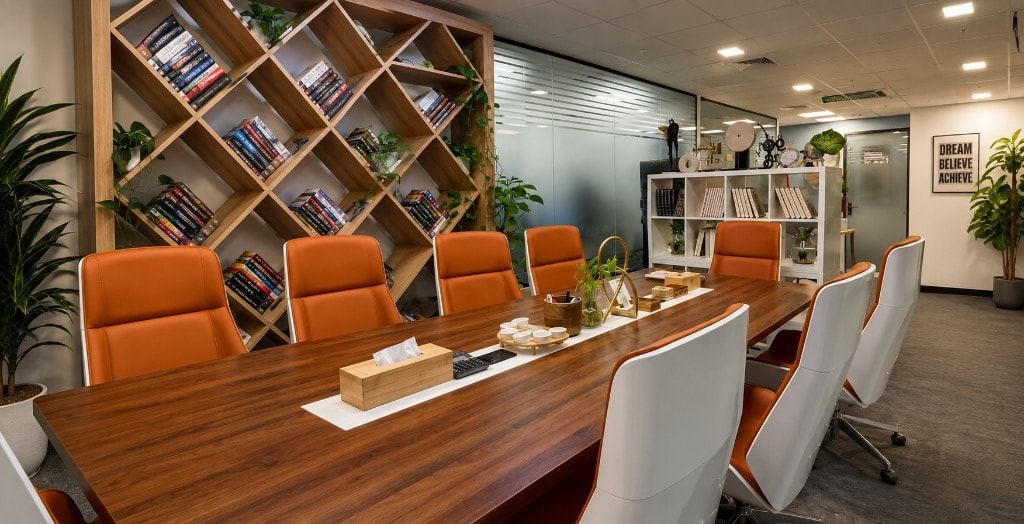 Modern consultancy meeting room